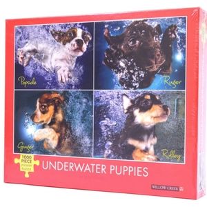 Willow Creek Press Underwater Puppies 1000 Piece Puzzle NEW NWT